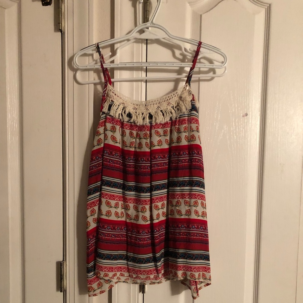 Red Aztec Blouse